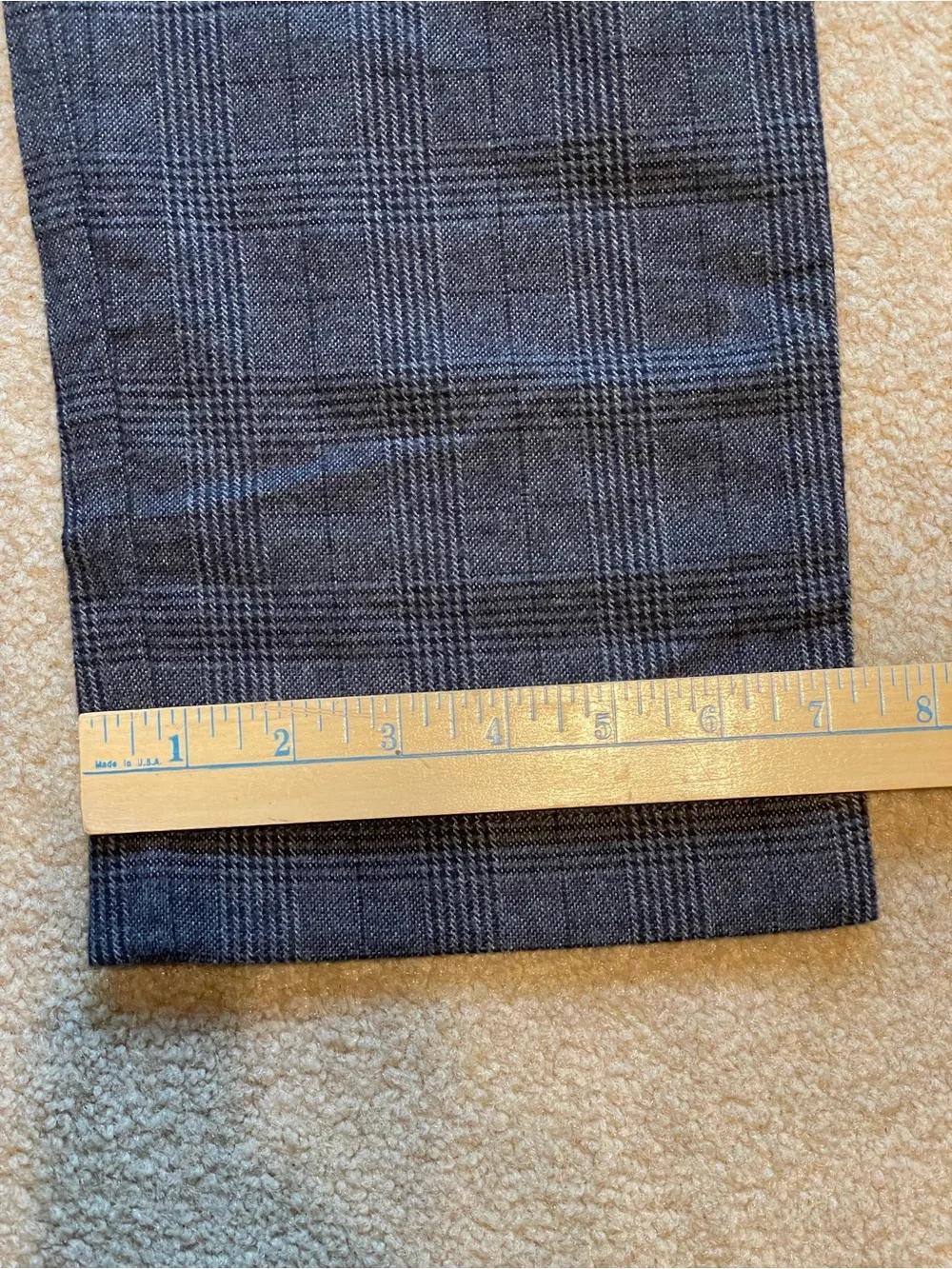 J.Crew 484 Slim-Fit Stretch Chino Pants in Blue/Gray Glen Plaid 33/32